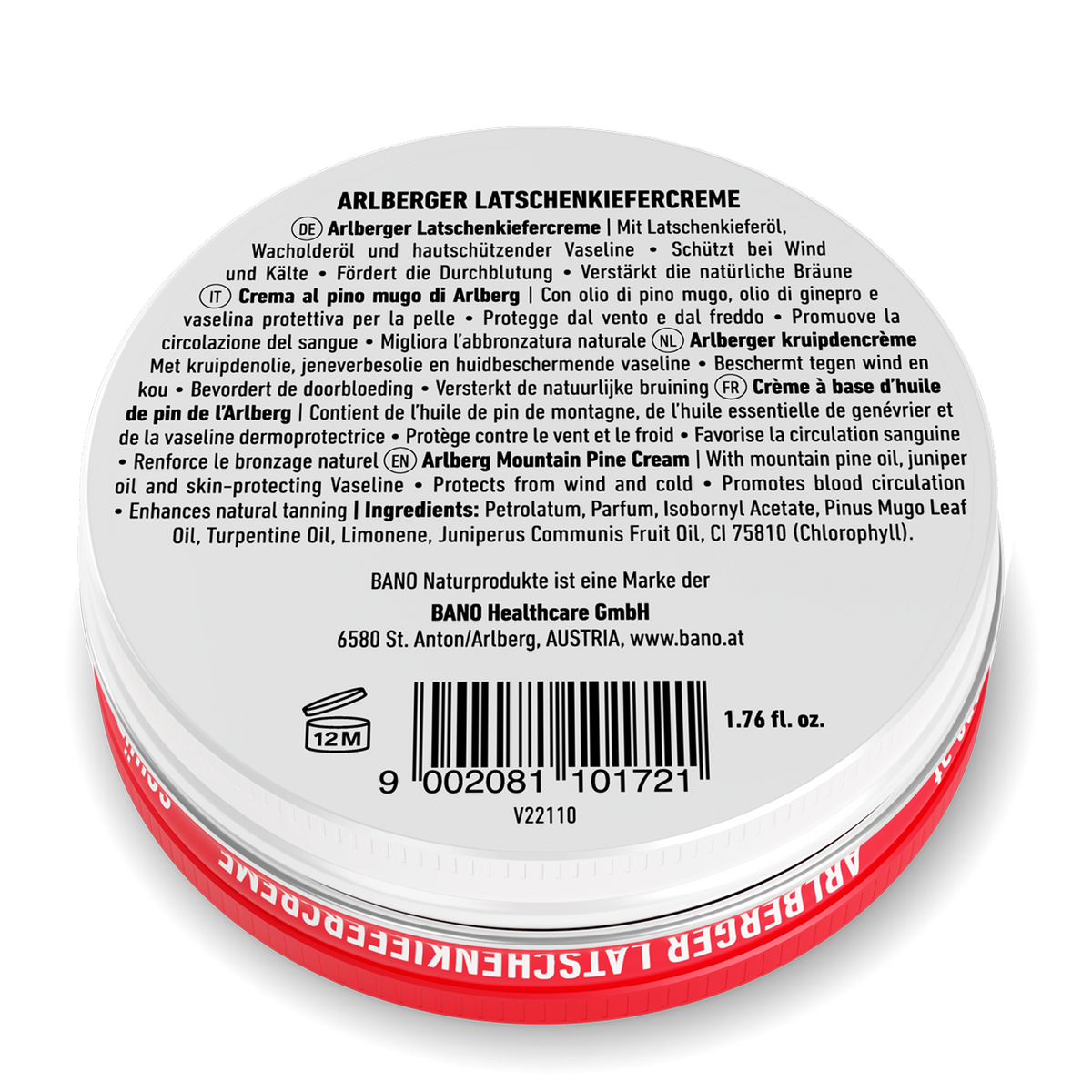 Arlberger Mountain Pine Cream - крем от алпийски бор - BadiZdrav.BG
